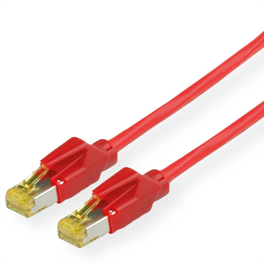 KERPEN Patchkabel Cat.6A (Class EA) S/F, MegaLine F6-90, HiRose TM31, LS0H, rot, 0,5 m