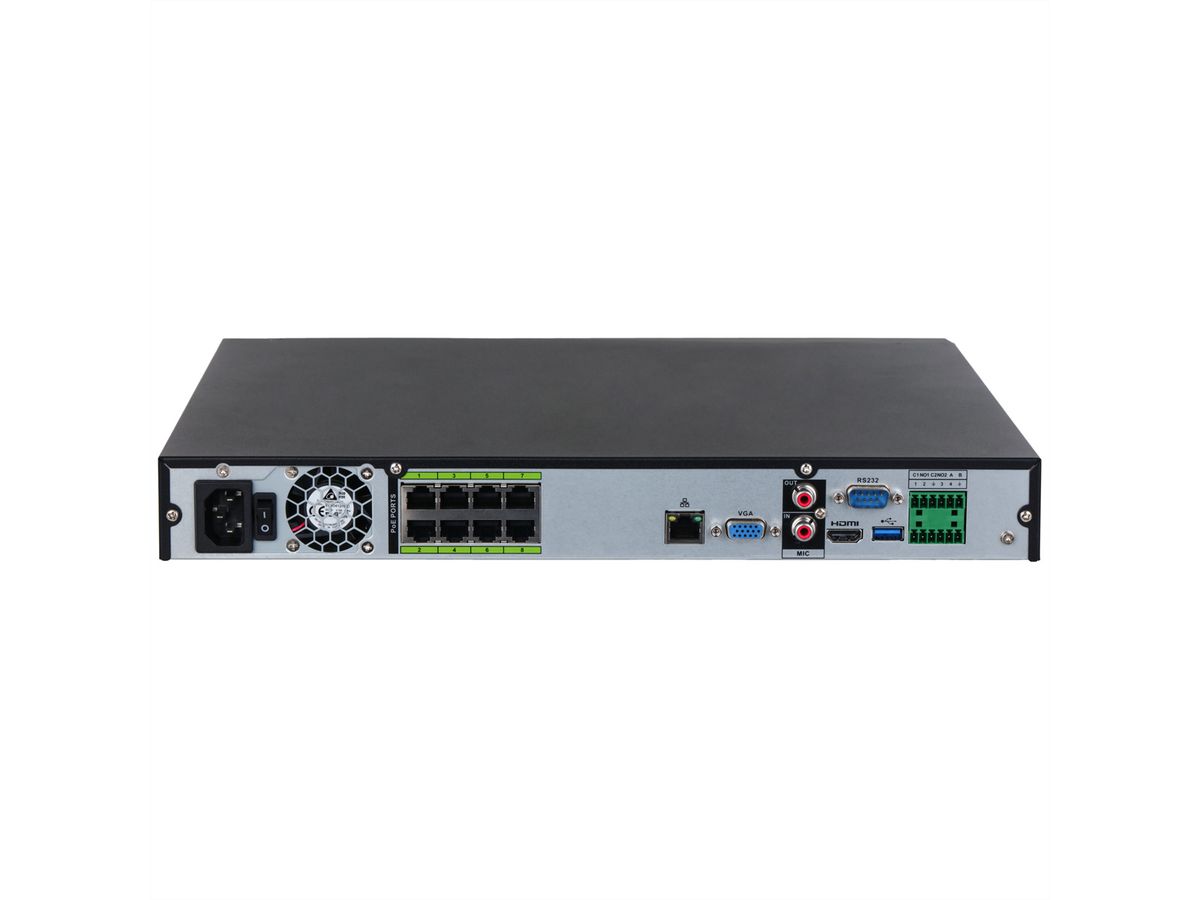 DAHUA DHI-NVR5208-8P-EI, 8CH 2HDD 1U Netzwerk-Videorekorder