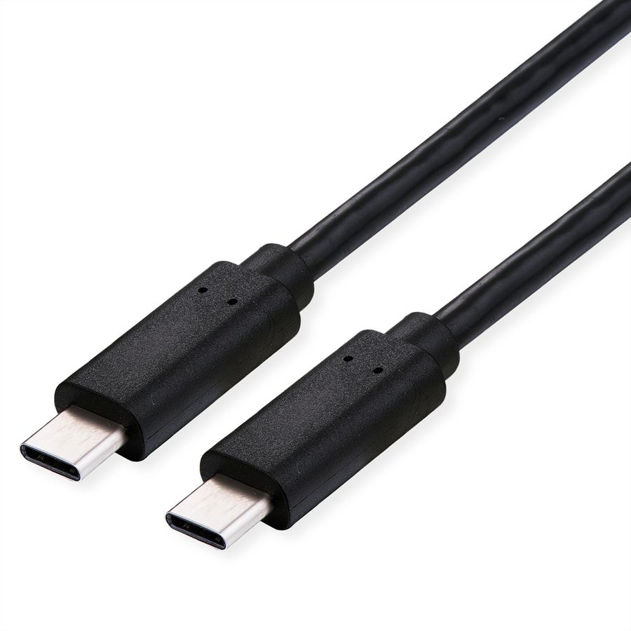 VALUE USB4 Gen2x2 Kabel, C–C, ST/ST, 4K UHD-1, 20Gbit/s, 100W, schwarz, 2 m