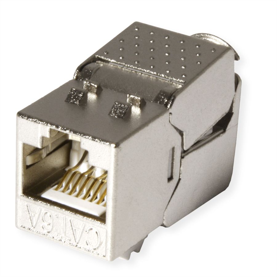 VALUE Cat.6A (Class EA) Keystone, RJ-45, geschirmt, werkzeuglos, SuperSLIM