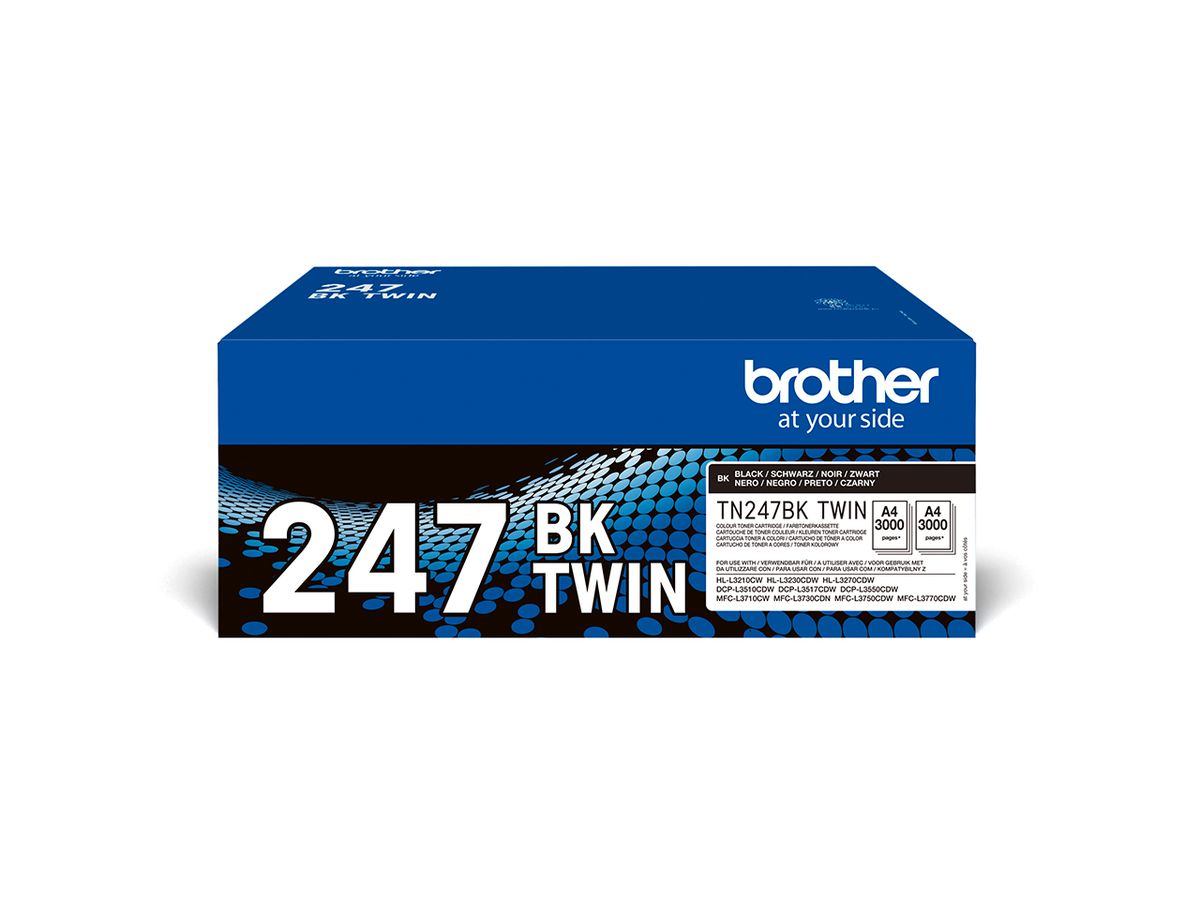 Brother TN-247BKTWIN Tonerkartusche 2 Stück(e) Original Schwarz