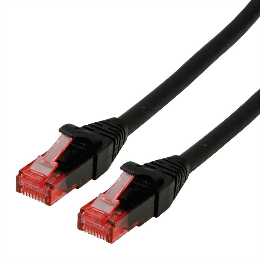 ROLINE Patchkabel Cat.6 UTP, Component Level, LSOH, schwarz, 0,5 m