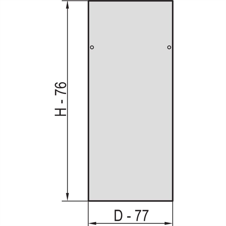 SCHROFF Seitenwand mit Schloss - SEITENWAND-SET 43HE 800T M.S.