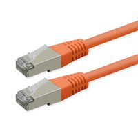 ROLINE Patchkabel Cat.6 (Class E), PoE, S/FTP (PiMF), orange, 0,3 m