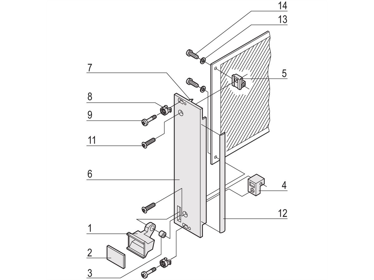 SCHROFF Steckbaugruppen mit Aushebegriff in Trapezform - Frontplatte, U-Profil, geschirmt - STECKBAUGR.HF TR-GR 3HE 4TE