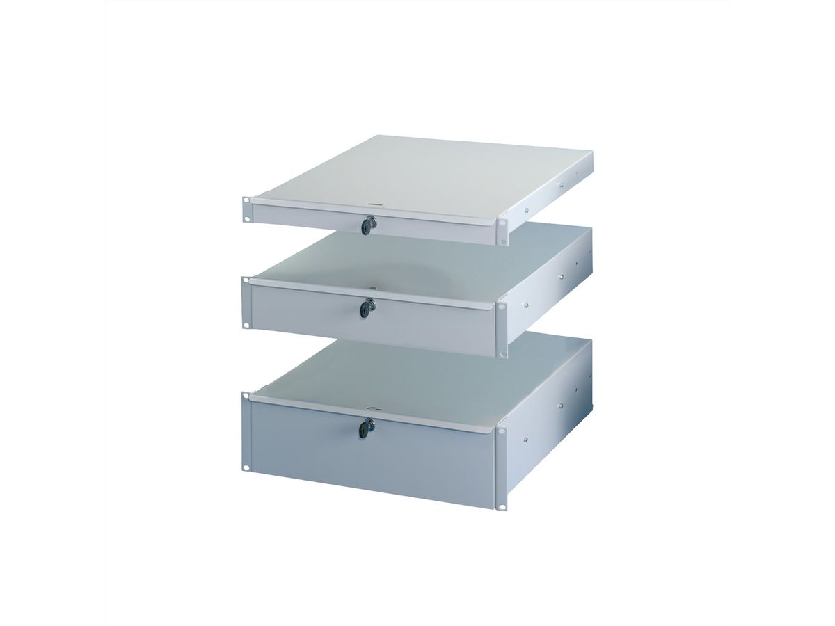 SCHROFF 19"-Schubfach - SCHUBFACH 19" 3HE ELOX.