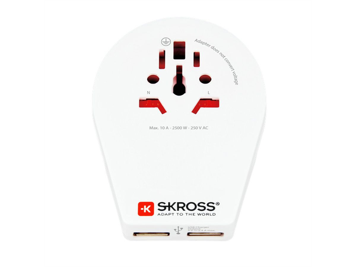 Skross World to CH+IT+BRA USB