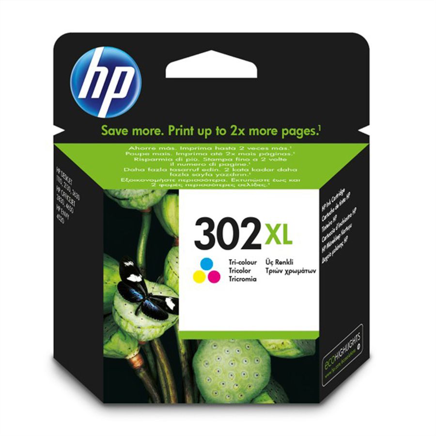 F6U67AE, Nr. 302XL, Druckpatrone, farbig, 330 Seiten für HP OfficeJet 3830