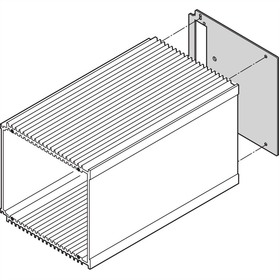 SCHROFF Rückwand - RUECKWAND HF-KASSETTE 12TE