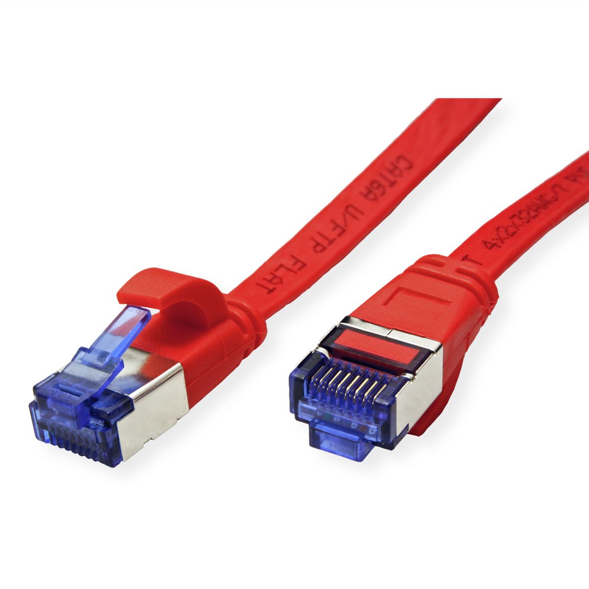 VALUE Patchkabel Cat.6A (Class EA) FTP, extra-flach, rot, 0,5 m