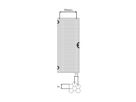 SCHROFF TUER PERFOR.20HE RAL7021