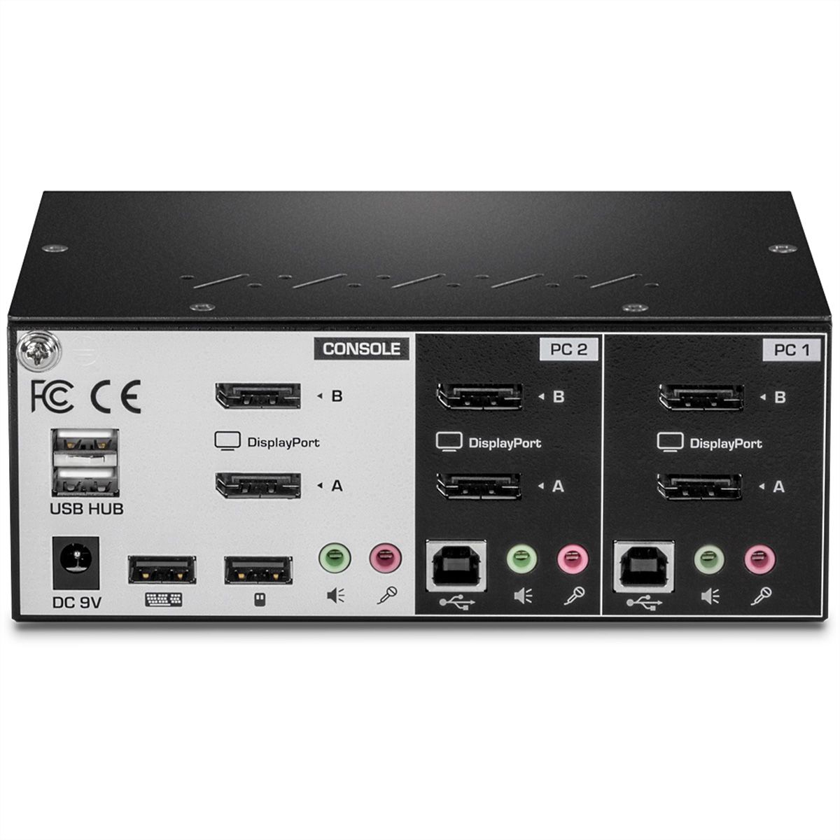 TRENDnet TK-240DP DisplayPort KVM Switch, 2-Port Dual Monitor