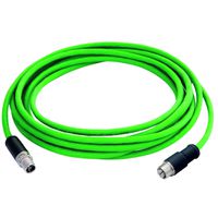 TELEGÄRTNER STX M12x1-M12x1 VL X-kod. Cat.6A, CP01CS02B-SFTP2607C7-1PUR-A1000, 10 m