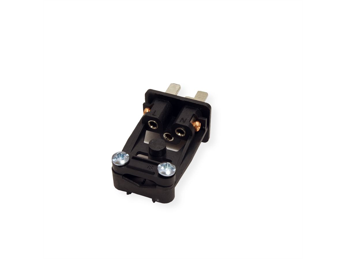 BACHMANN Kaltgerätestecker IEC320 C20 16A/250VAC, Schraubanschluß, schwarz