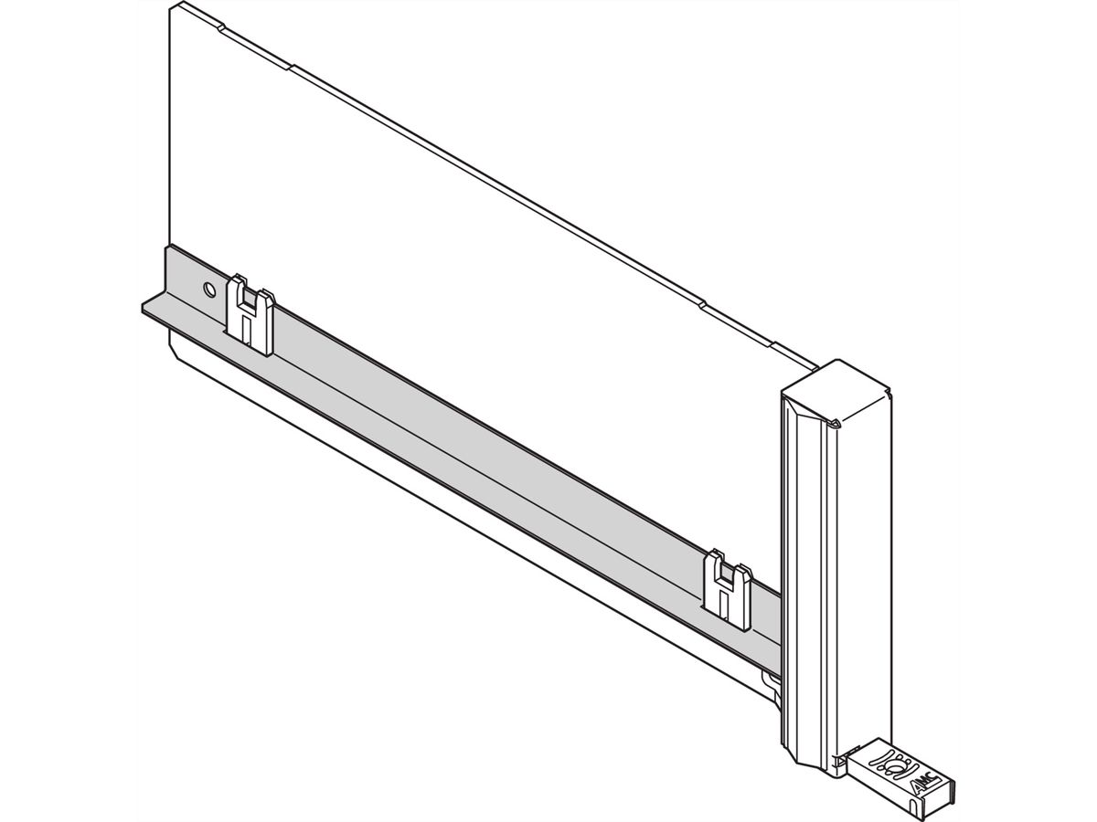 SCHROFF Luftleitblech für Filler-Module ECO mit starrem Griff - LUFTLEITBL.ECO FILLER C 10ST