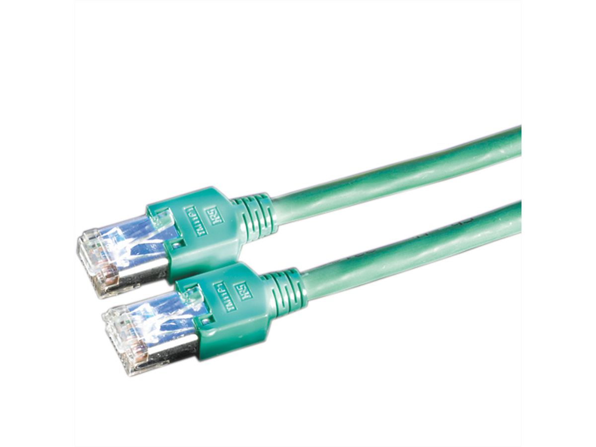 DÄTWYLER Patchkabel Kat.5e (Class D) S/UTP, CU 5502 flex PVC, Hirose TM11, grün, 15 m