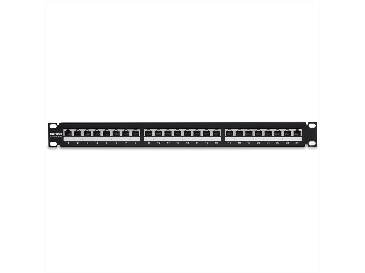 TRENDnet TC-P24C6AS Patch Panel, 24-Port Cat6A geschirmt