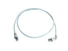 TELEGÄRTNER Patchkabel S/FTP Cat.6A (ISO/IEC), MP8 FS500, LSZH, 1x90°, 1:1, weiß, 2 m