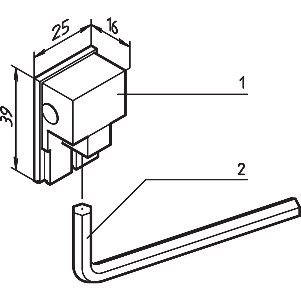 SCHROFF VERSORGUNGSSTECKER