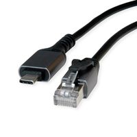 VALUE USB-C zu Gigabit Ethernet Konverterkabel, schwarz, 5 m