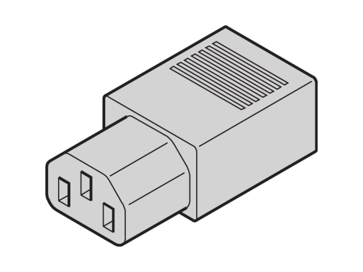 SCHROFF Kaltgerätestecker - KALTGERAETESTECKER P 587