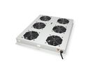 ROLINE 19-Zoll Dachlüftereinheit 6 Lüfter, ON/OFF für Serverschrank der PRO Serie grau