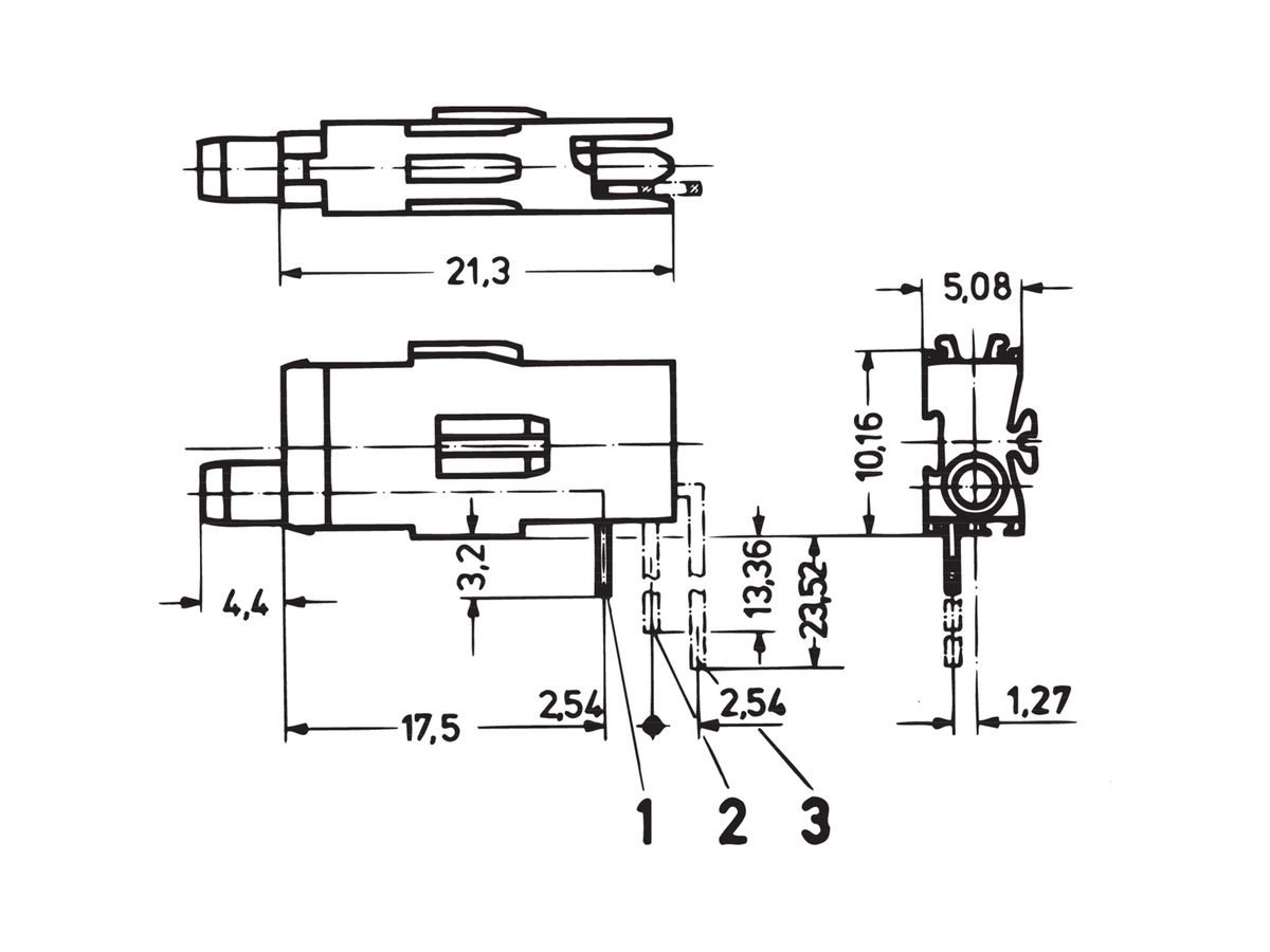SCHROFF Prüfbuchse x 2 mm - PRUEFBUCHSE 2 1.EBENE