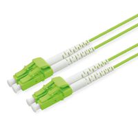 ROLINE LWL-Kabel 50/125µm OM5, LC/LC, LSOH, Low-Loss, grün, 0,5 m