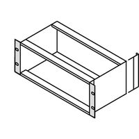 SCHROFF 19''-Winkel Typ F ohne Grifflöcher für Edelstahldichtung - 19"WINKEL 5HE O.GR. 2STK
