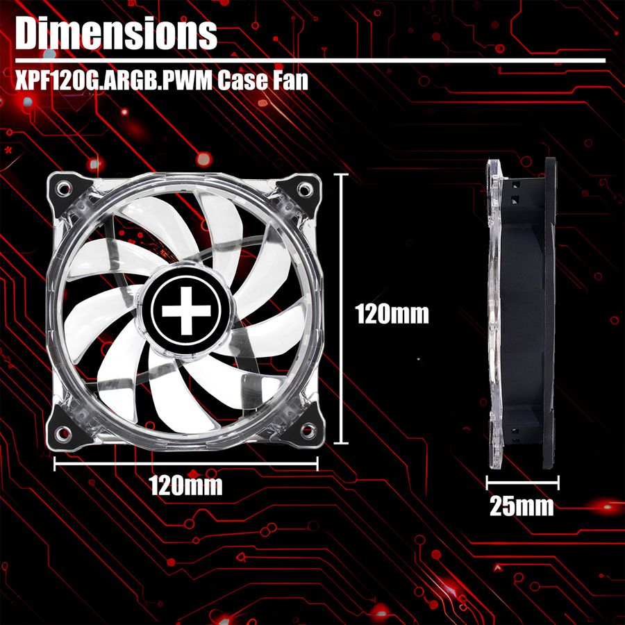XILENCE XPF120G.ARGB.PWM Lüfter Hydro Bearing