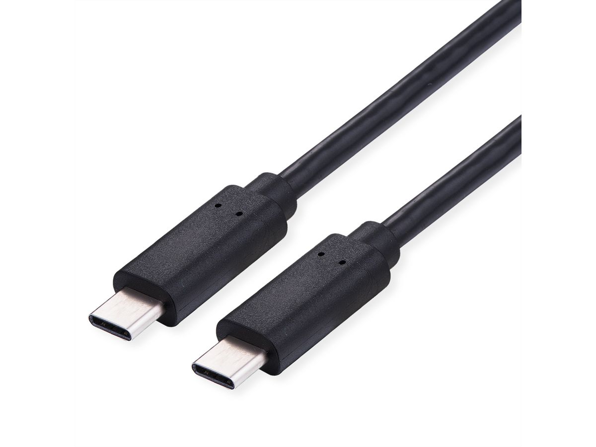 VALUE USB 2.0 Kabel, C-C, ST/ST, 100W, schwarz, 2 m