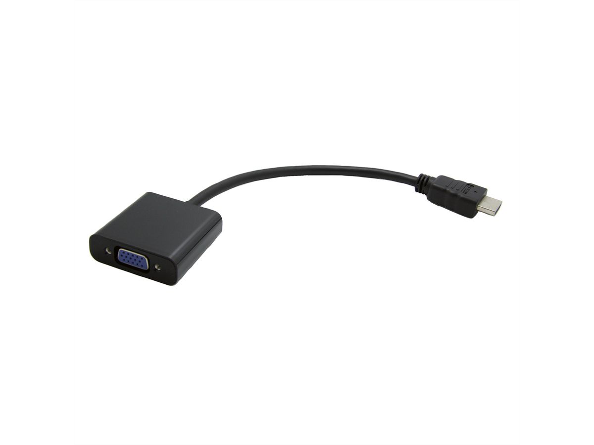 VALUE HDMI-VGA Adapterkabel, HDMI ST / VGA BU
