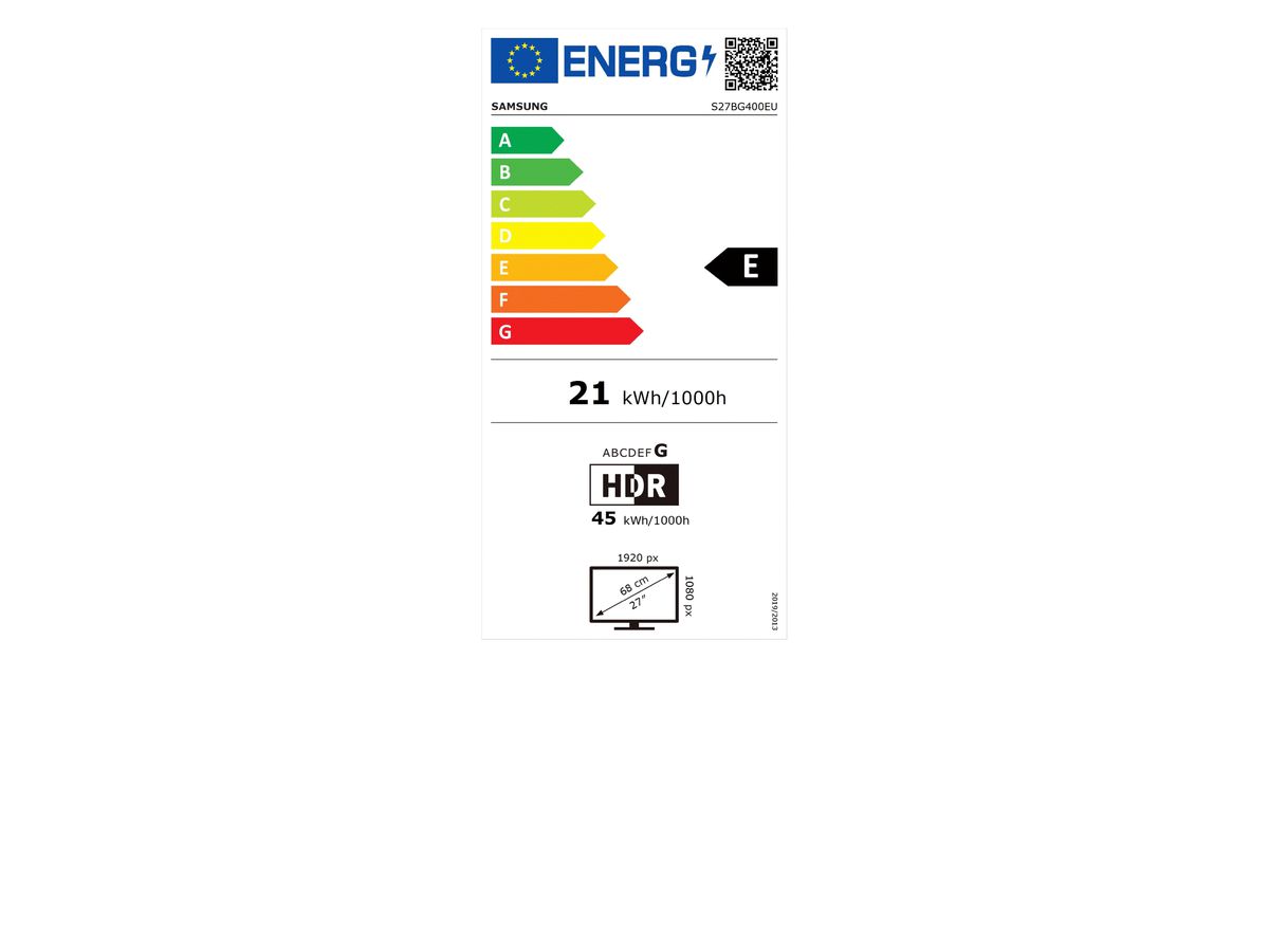 Samsung LS27BG400EUXEN Computerbildschirm 68,6 cm (27") 1920 x 1080 Pixel Full HD LED Schwarz