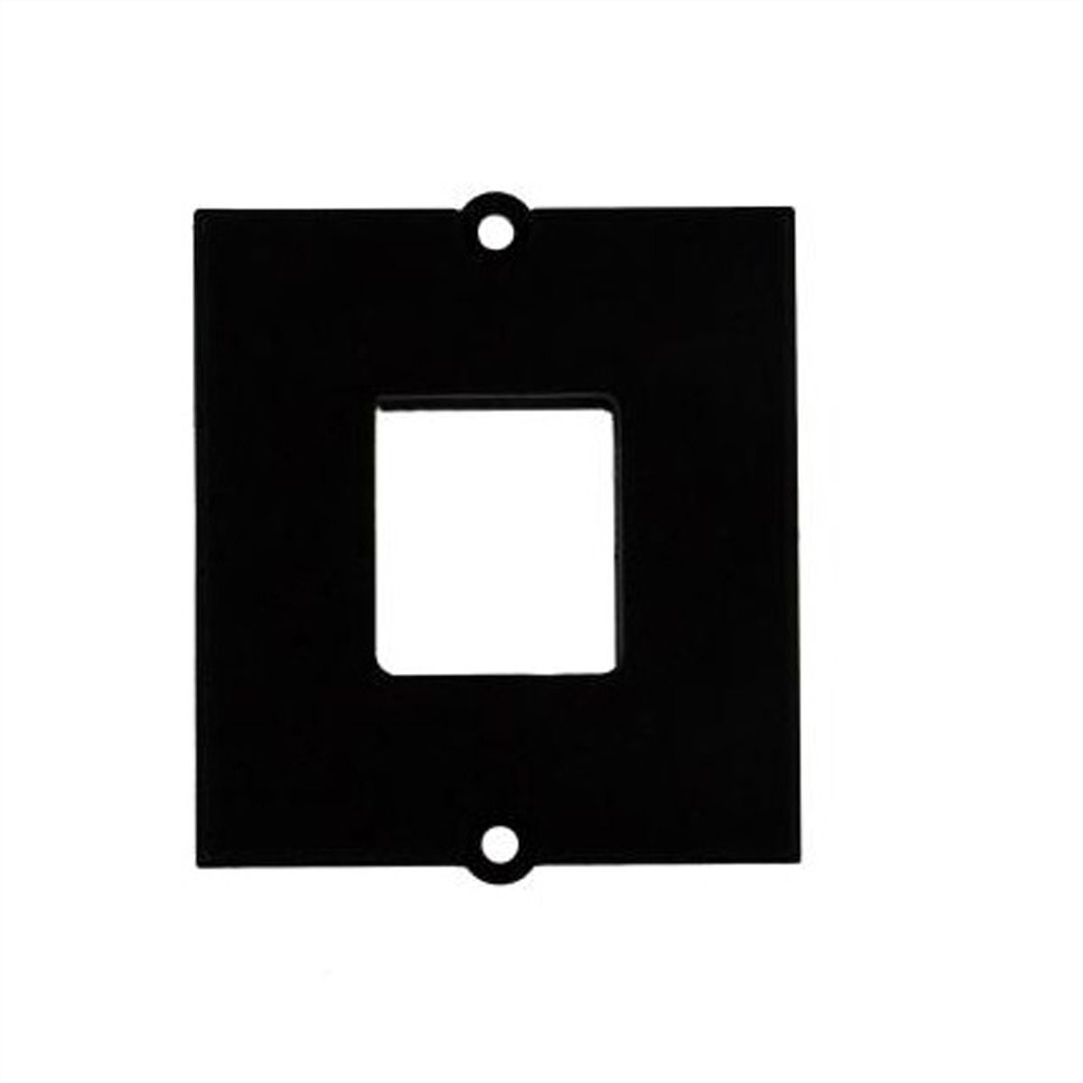 BACHMANN Custom Modul Rahmen für 1x Keystone, mit Metallhalterung, schwarz