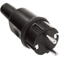 BACHMANN Vollgummistecker schwarz Typ442, IP44