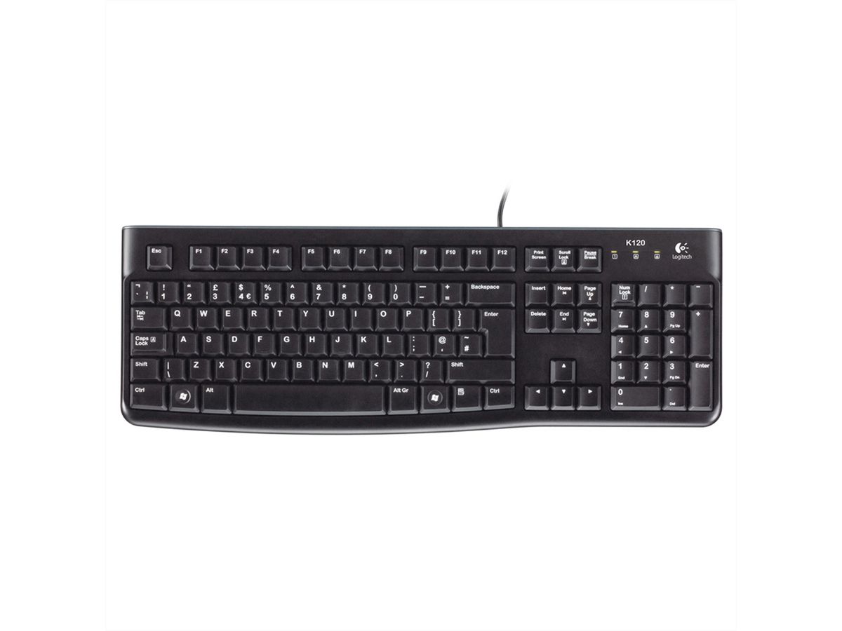 LOGITECH Keyboard K120 USB weiß