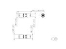 METZ CONNECT M12 Buchse IP67 gerade geschirmt, X-kodiert, Cat. 6A