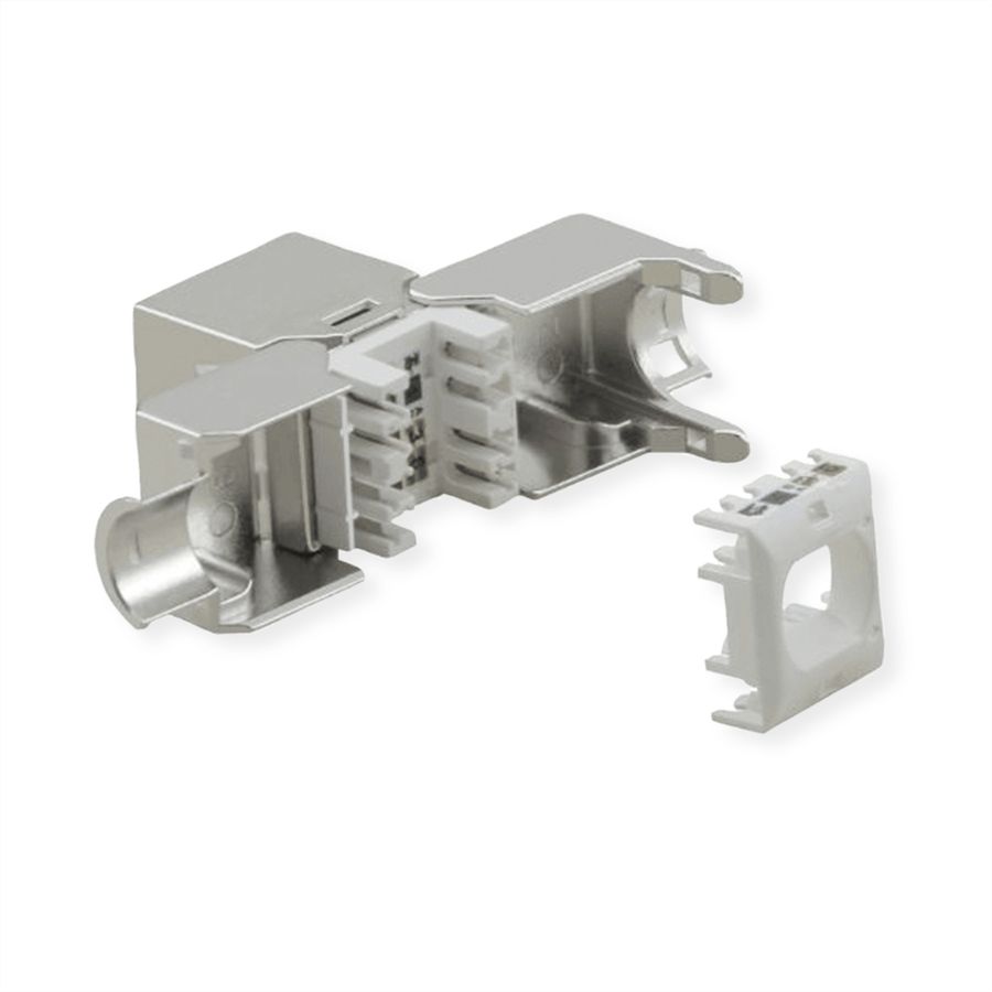 VALUE Cat.6A (Class EA) Keystone, RJ-45, geschirmt, werkzeuglos, SuperSLIM