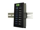 EXSYS EX-1187HMVS 7 Port USB 3.2 Gen1 Metall HUB Din-Rail