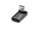 ROLINE USB4 Gen 3x2 Adapter Typ C ST/BU, Aluminium, 90°, breit, silberfarben
