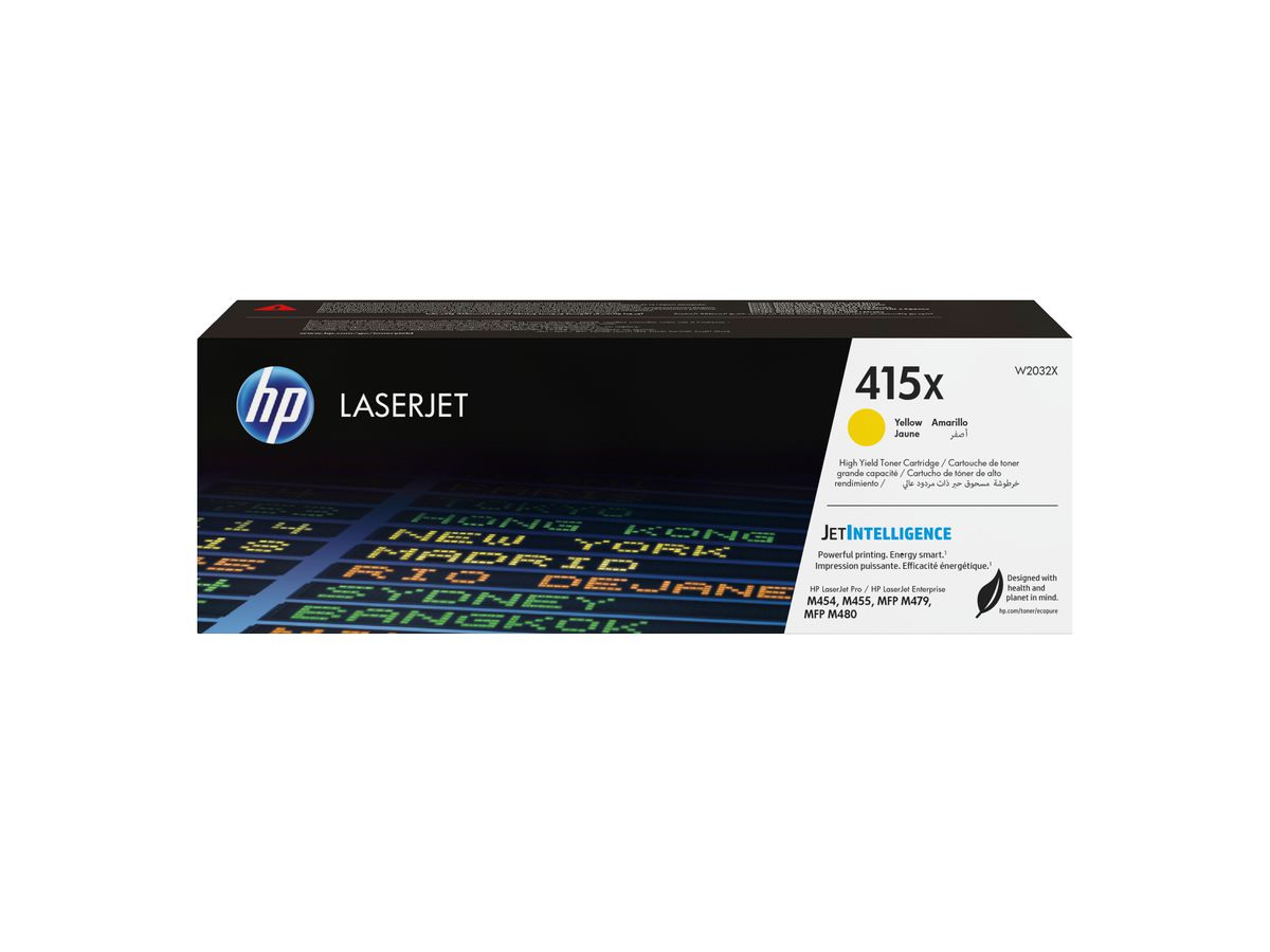 HP 415X Gelb Original LaserJet Tonerkartusche mit hoher Reichweite