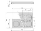 SCHROFF 19" Umlüfter, 6 Ventilatoren, 1 HE - UMLUEFTER 19"O.SCH.1HE 24V