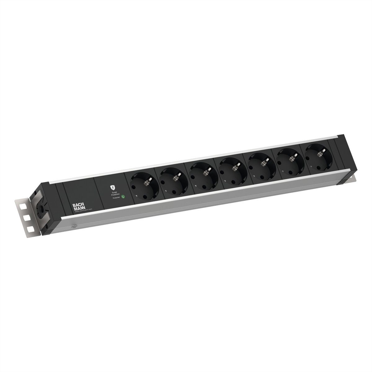 BACHMANN 19" 1,5HE 7xCEE7/3 ws 1xSPD-Plus 2,0m CEE7/7