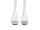 VALUE HDMI High Speed Kabel mit Ethernet, weiß, 2 m