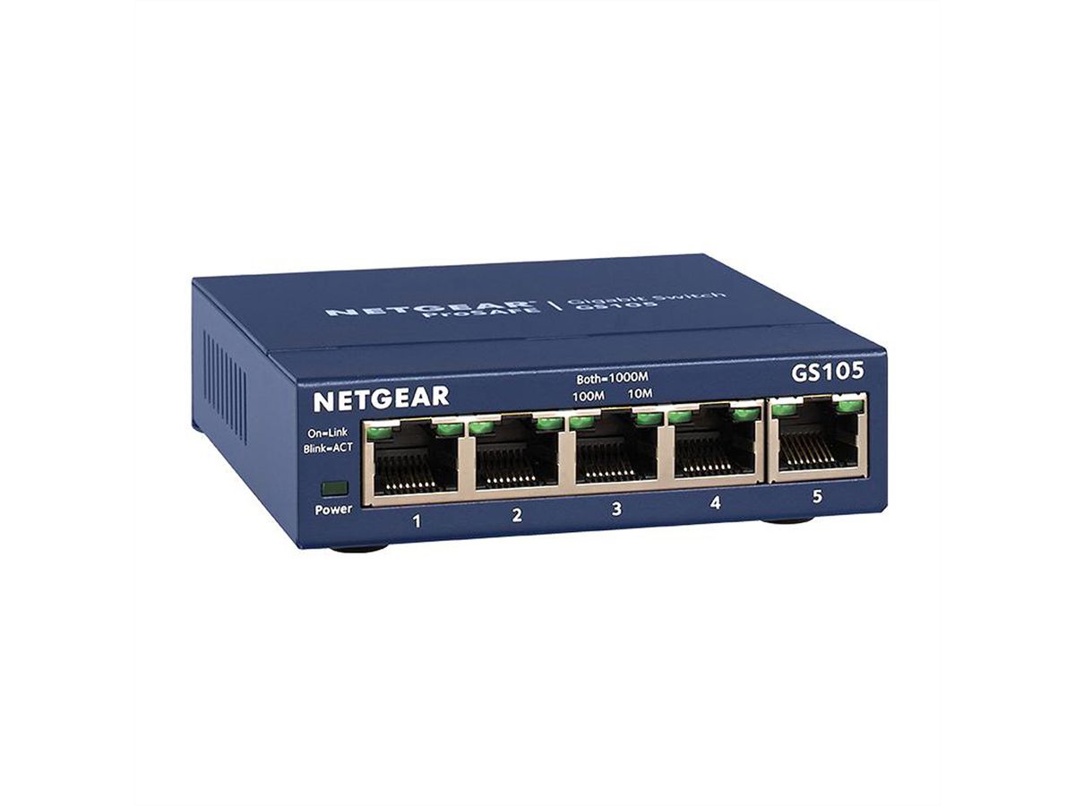 GS105 Desktop GigaBit Switch, 5x RJ-45