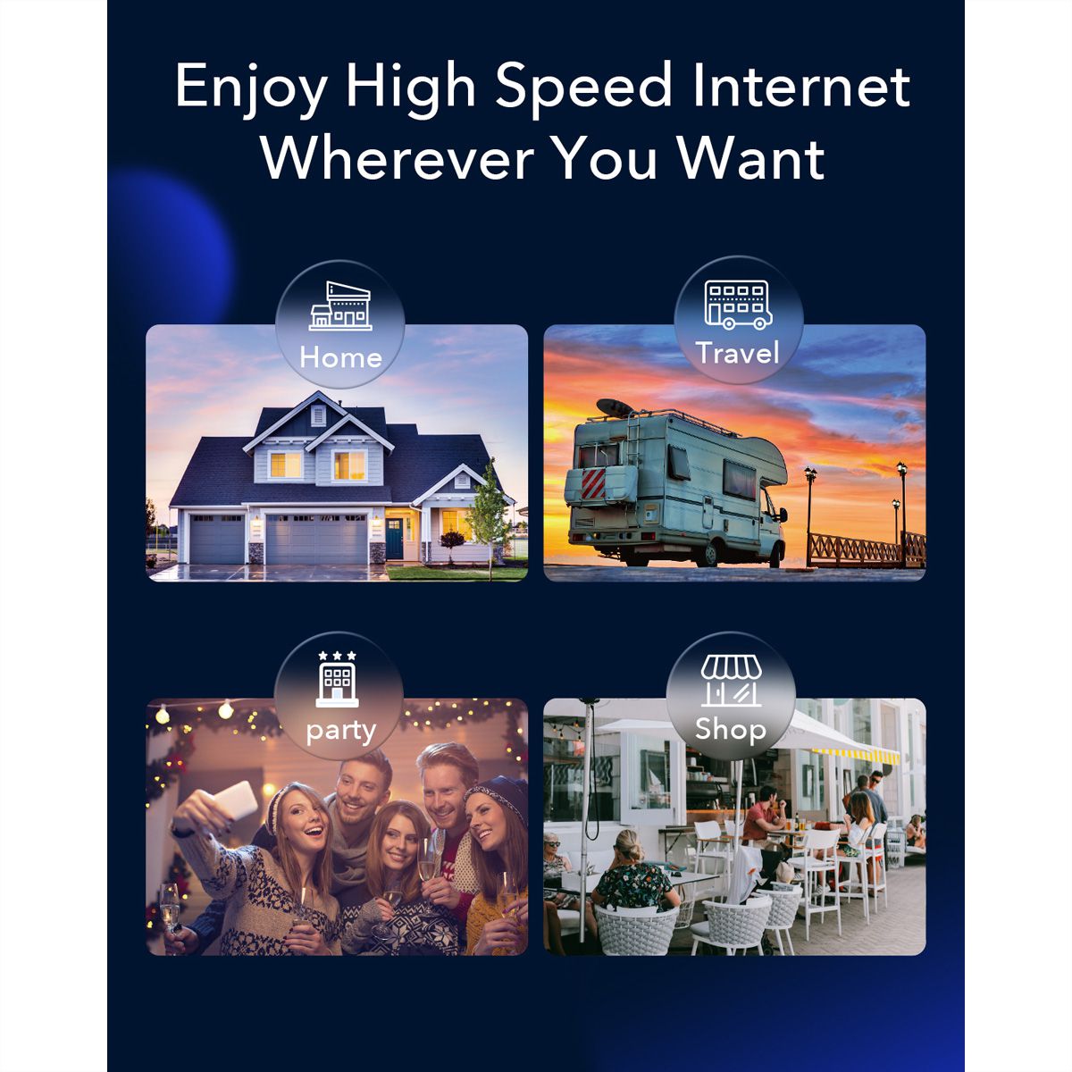 CUDY LT700 AC1200 Wi-Fi 4G Router LTE-Cat6 Gigabit