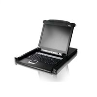 ATEN CL5708M 43cm LCD KVM Switch, USB-PS/2,VGA, 8 Port, UK-Layout