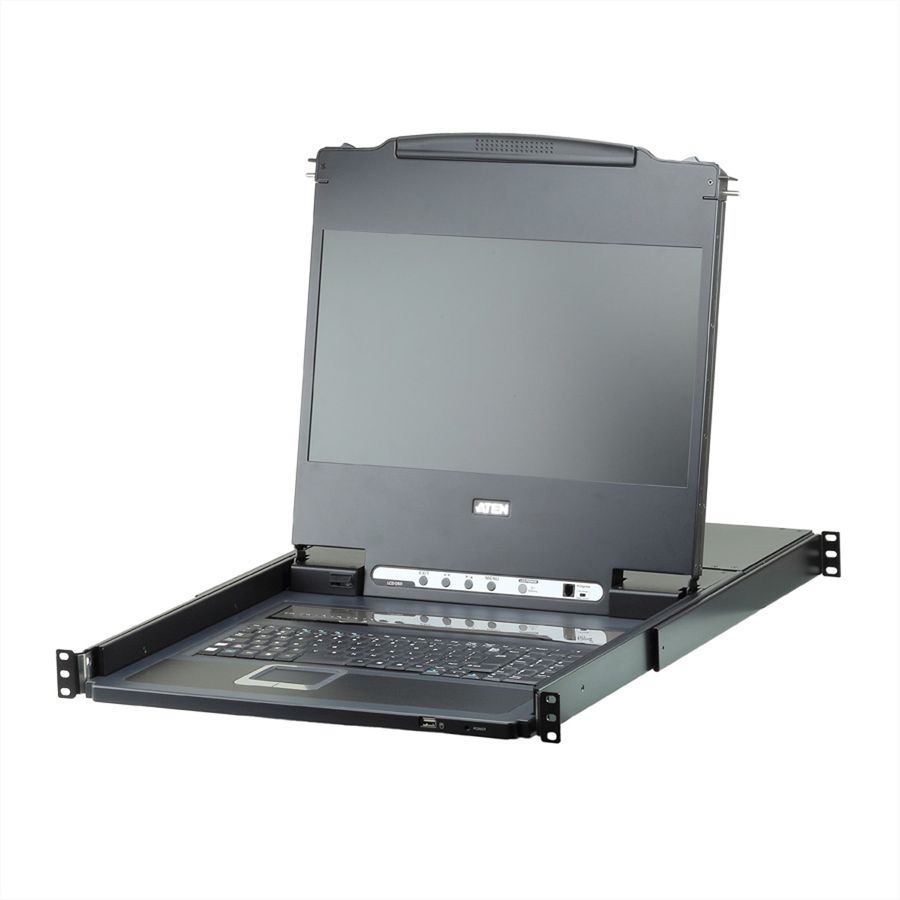 ATEN CL6708MW  43cm LCD KVM Switch, USB-DVI  8 Port, ES-Layout