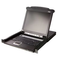 ATEN CL5708MW 43cm wide LCD KVM Switch, USB-PS/2,VGA, 8 Port, FR-Layout