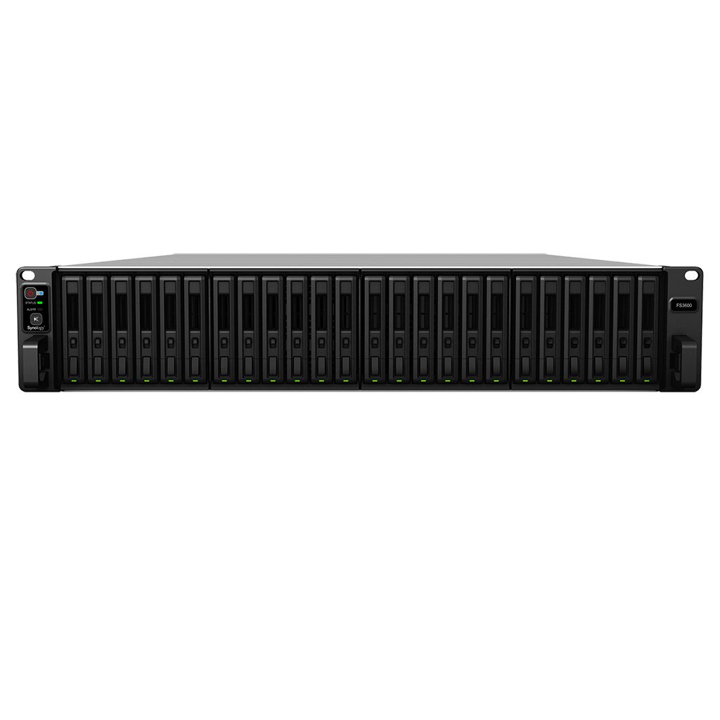 Synology FlashStation FS3600 NAS & Speicherserver Rack (2U) Eingebauter Ethernet-Anschluss Schwarz D-1567